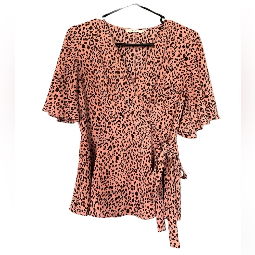 Francesca’s Mi Ami Peplum Wrap Top